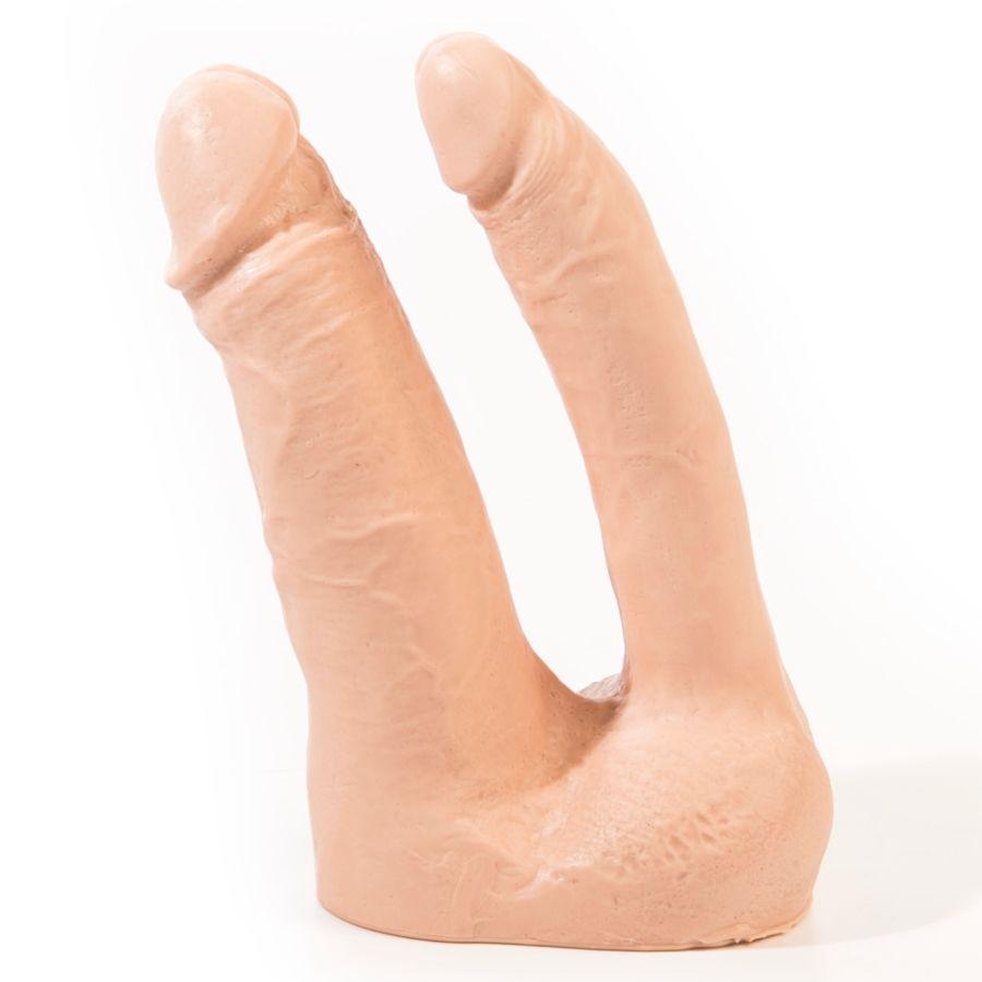 QUARTO ROSA - ARTHUS DILDO DUPLO REALISTA NATURAL 17CM/15,5CM