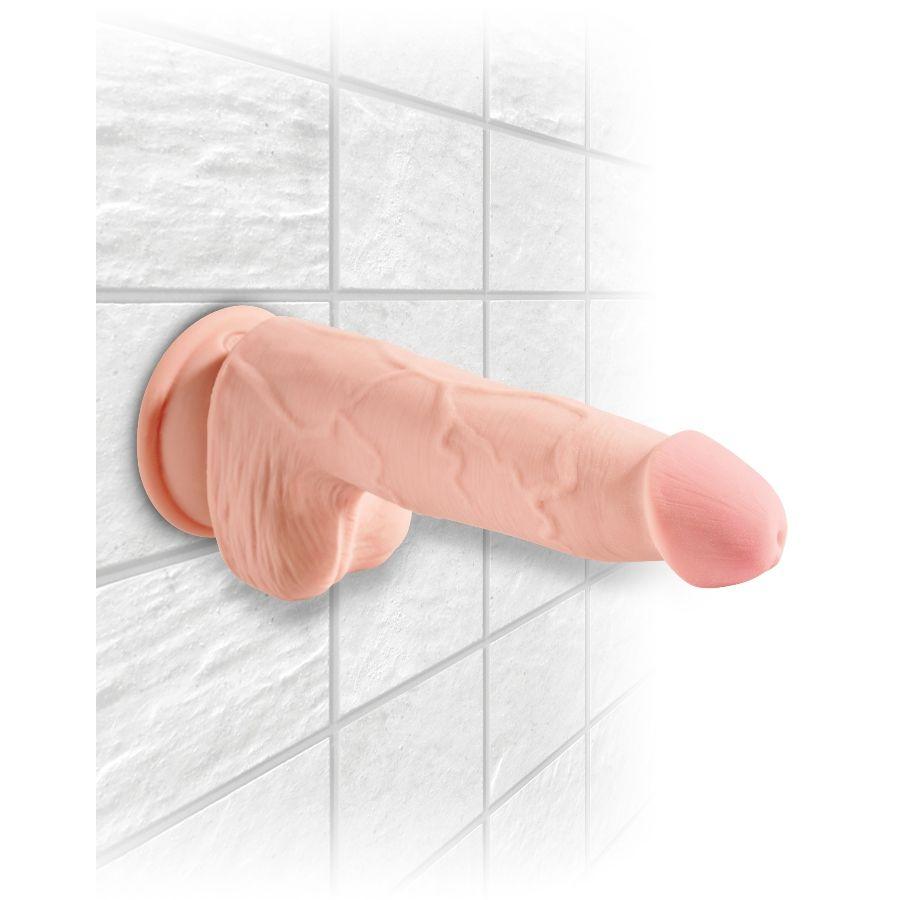 KING COCK - DILDO TRIPLE DENSIDAD 13 CM CON TESTICULOS - Sensuana.es