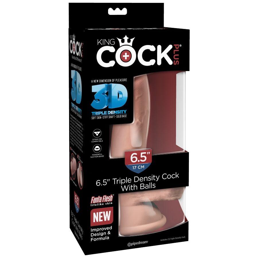 KING COCK - DILDO TRIPLE DENSIDAD 14 CM - Sensuana.es