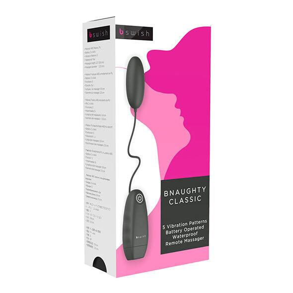 B SWISH - BNAUGHTY CLASSIC VIBRATING BULLET NEGRO - Sensuana.es