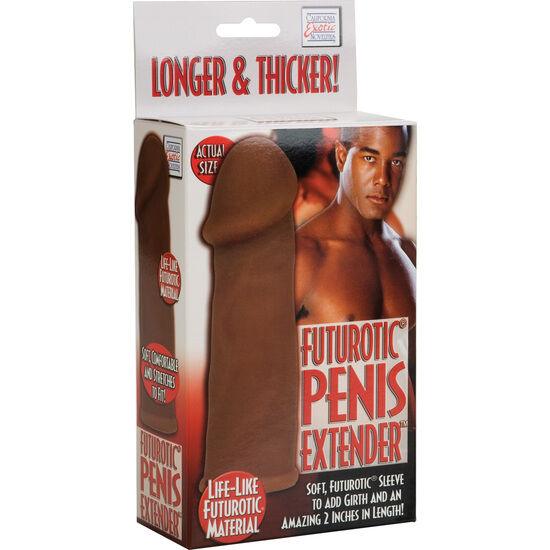 CALEXOTICS - FUTUROTIC FUNDA EXTENSION PENE MARRON - Sensuana.es