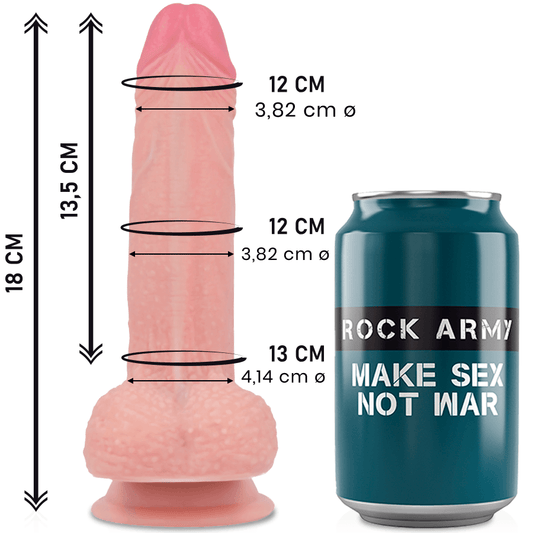 ROCKARMY - LIQUID SILICONE DILDO PREMIUM MUSTANG 18 CM -O- 4.14 CM - Sensuana.es