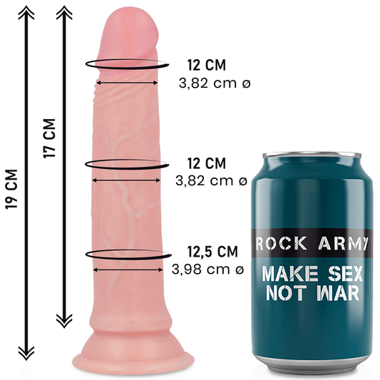 ROCKARMY - LIQUID SILICONE DILDO PREMIUM AVENGER 19 CM -O- 3.98 CM - Sensuana.es