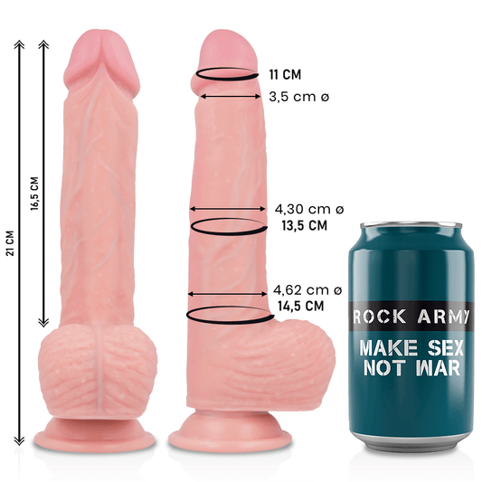 ROCKARMY - LIQUID SILICONE DILDO PREMIUM SPITFIRE 21 CM -O- 4.62 CM - Sensuana.es