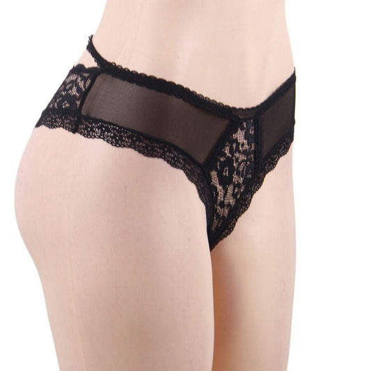 QUEEN LINGERIE - PANTIES DE ENCAJE FLORAL S/M - Sensuana.es