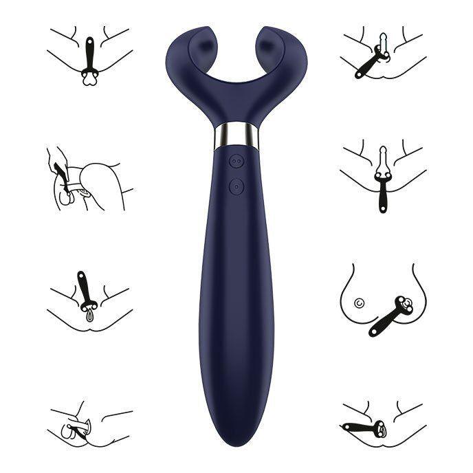 SATISFYER - ENDLESS FUN MULTI VIBRADOR 3 AZUL - Sensuana.es