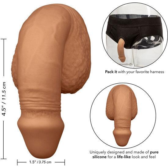 CALEXOTICS - PACKING PENIS PENE DE SILICONA 12.75CM CARAMELO - Sensuana.es