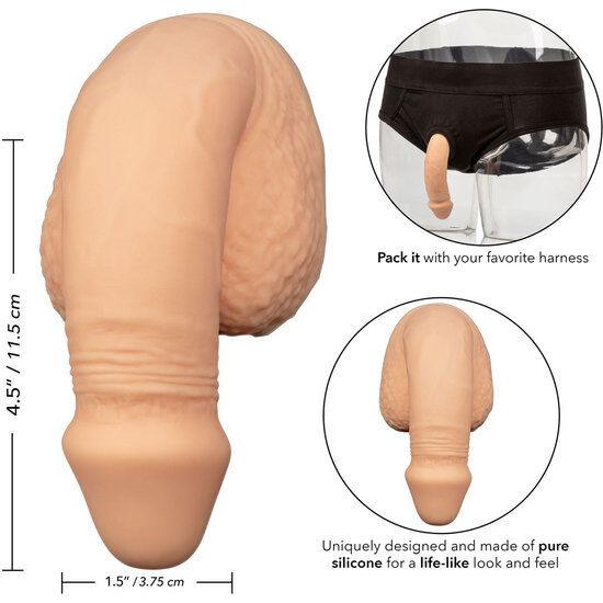 CALEXOTICS - EMBALAGEM DE PÉNIS SILICONE PÉNIS 12,75CM NATURAL