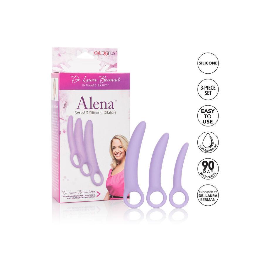 CALEXOTICS - DR LAURA BERMAN ALENA CONJUNTO DE 3 DILATORES VAGINAIS DE SILICONE