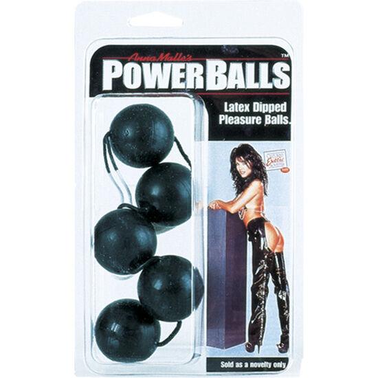 CALEXOTICS - POWER ANAL/VAGINAL BLACK BALLS