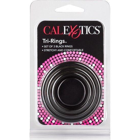 CALEXOTICS - SET OF THREE BLACK ERECTION RINGS