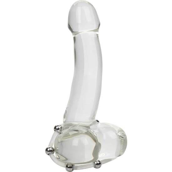 CALEXOTICS - ANILLO DE SILICONA CON CUENTAS DE ACERO TALLA XL - Sensuana.es