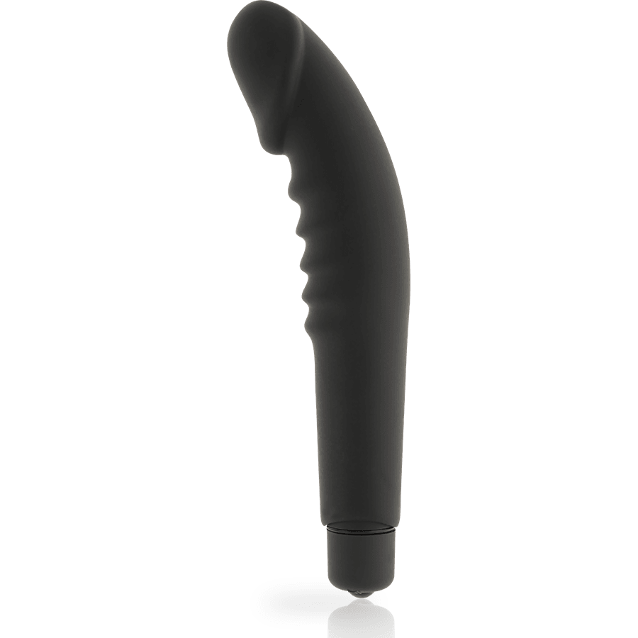 DOLCE VITA - REALISTIC PLEASURE BLACK SILICONE VIBRATOR