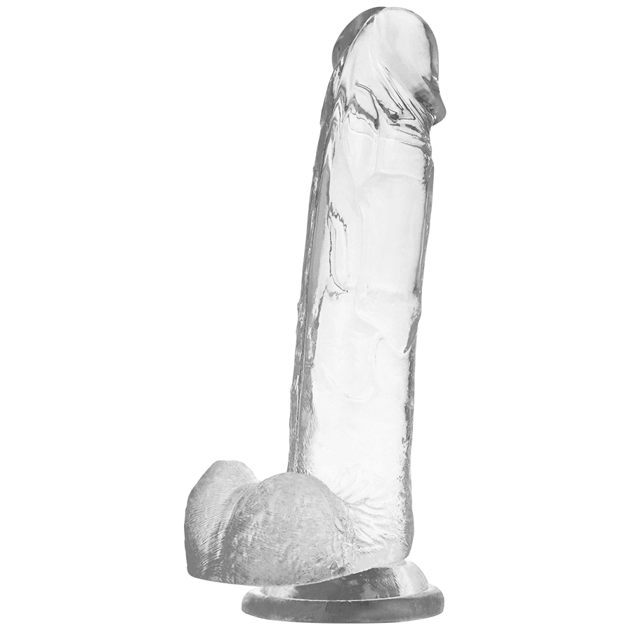 RAIO X - DILDO REALISTA TRANSPARENTE CLARO 22 CM -O- 4,6 CM