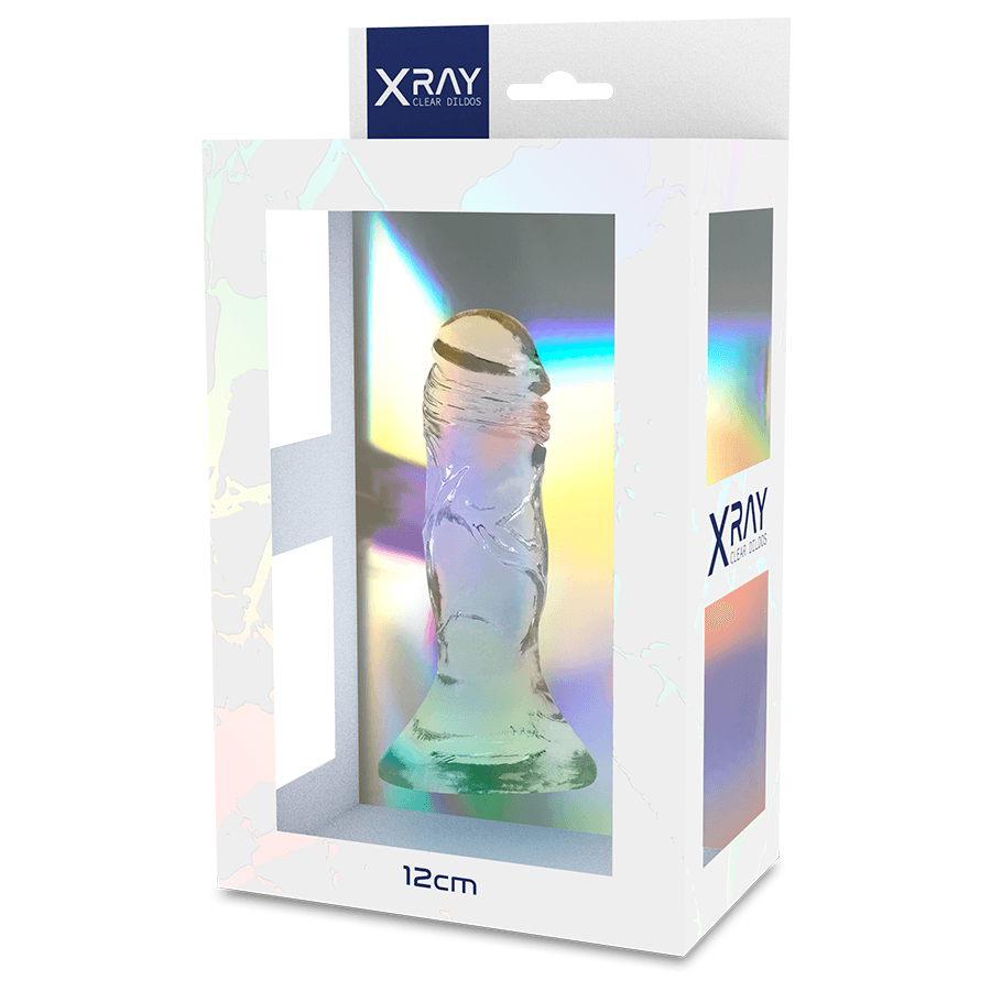 X RAY - CLEAR DILDO TRANSPARENTE 12 CM -O- 2.6 CM - Sensuana.es