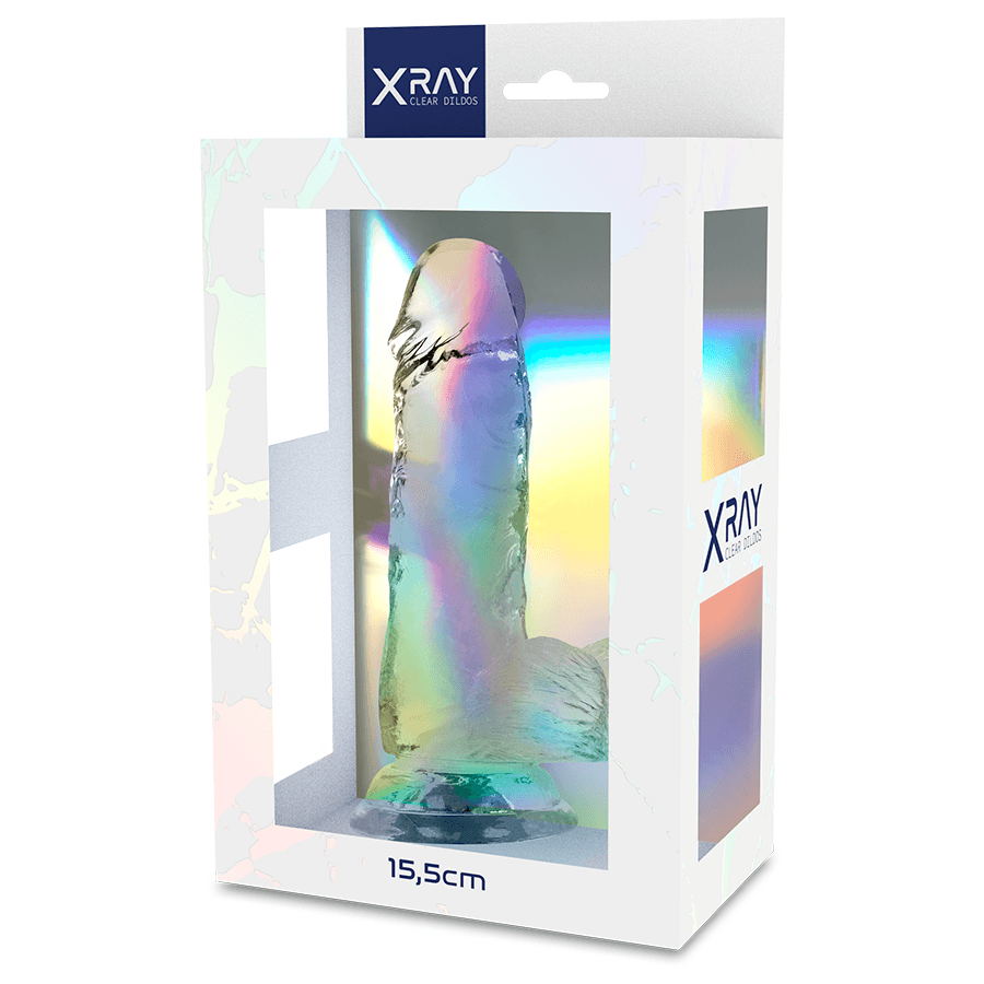 X RAY - CLEAR DILDO REALISTA TRANSPARENTE 15.5 CM -O- 3.5 CM - Sensuana.es