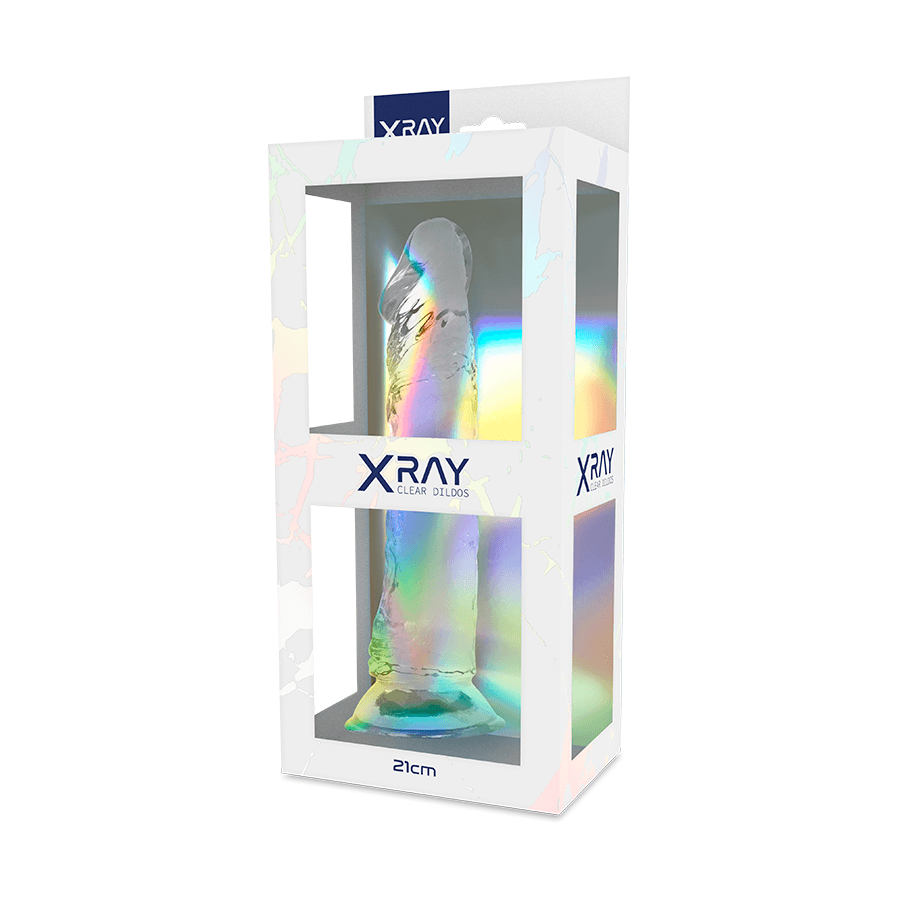 X RAY - CLEAR DILDO TRANSPARENTE 21 CM -O- 4 CM - Sensuana.es