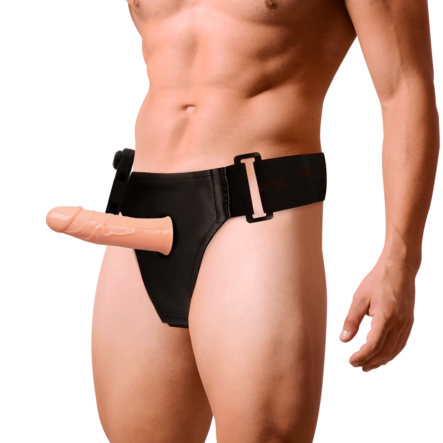 HARNESS ATTRACTION - RNES HUECO GREGORY CON VIBRADOR 16.5 CM -O- 4.3 CM - Sensuana.es