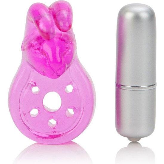 CALEXOTICS - MICRO VIBE AROUSER BUNNY PINK VIBRATOR RING