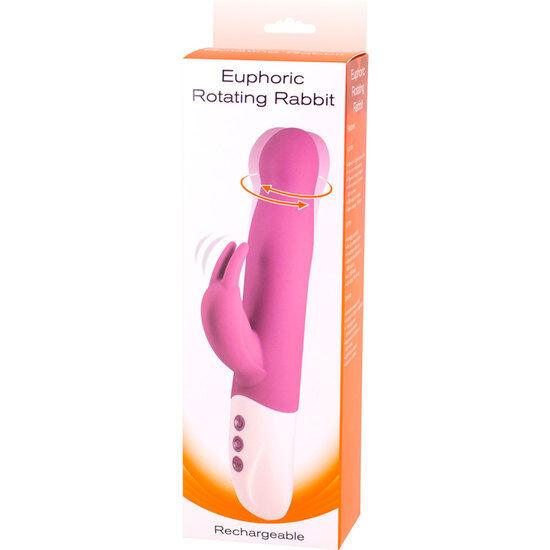 SETE CRIAÇÕES - VIBRADOR COELHO EUPÓRICO COM ROTAÇÃO LILAC