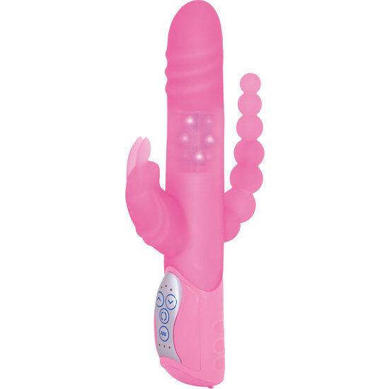 SEVEN CREATIONS - E RABBIT TRIPLE PLAY TRIPLE STIMULATION VIBRATOR PINK