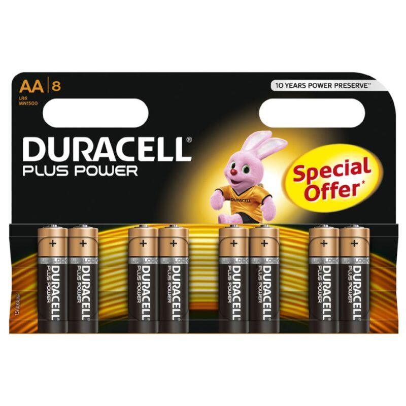 DURACELL - PLUS POWER PILA ALCALINA AA LR6 BLISTER*8 - Sensuana.es