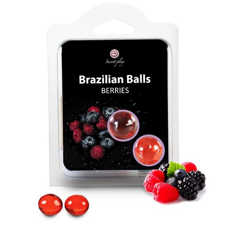 SECRETPLAY - BRAZILIAN BALLS FRUTAS DEL BOSQUE SET 2 BOLAS - Sensuana.es