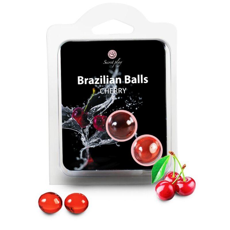 SECRETPLAY - BRAZILIAN BALLS CEREZA SET 2 BOLAS - Sensuana.es