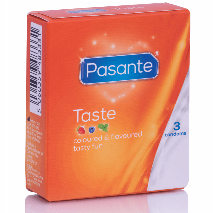 PASANTE - PRESERVATIVOS SABORES 3 UNIDADES