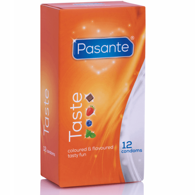 PASANTE - PRESERVATIVOS SABORES 12 UNIDADES - Sensuana.es