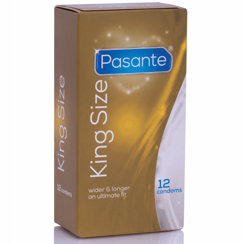 PASANTE - PRESERVATIVOS KING MS LARGOS Y ANCHOS 12 UNIDADES - Sensuana.es