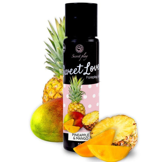 SECRETPLAY - MANGO & PINEAPPLE GEL SWEET LOVE 60 ML - Sensuana.es