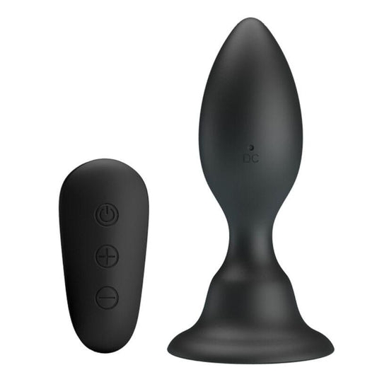 MR PLAY - PLUG ANAL CON VIBRACION NEGRO CONTROL REMOTO - Sensuana.es