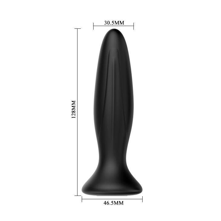 MR PLAY - PLUG ANAL VIBRADOR NEGRO RECARGABLE - Sensuana.es