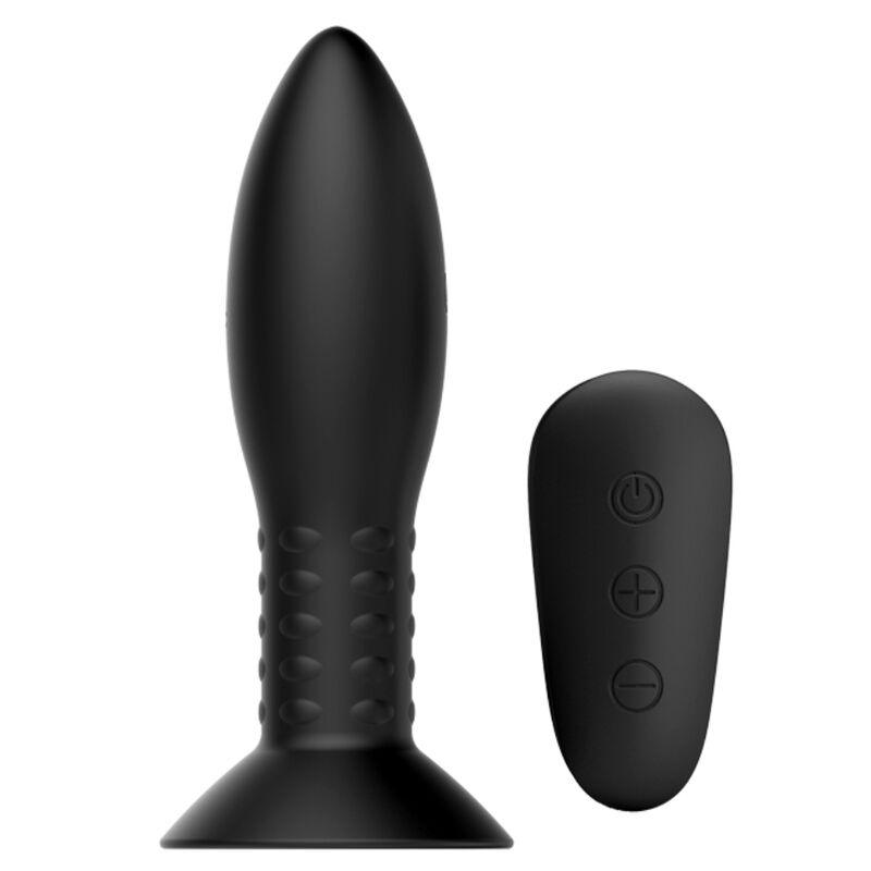 MR PLAY - PLUG CON BOLAS ROTADORAS NEGRO CONTROL REMOTO - Sensuana.es