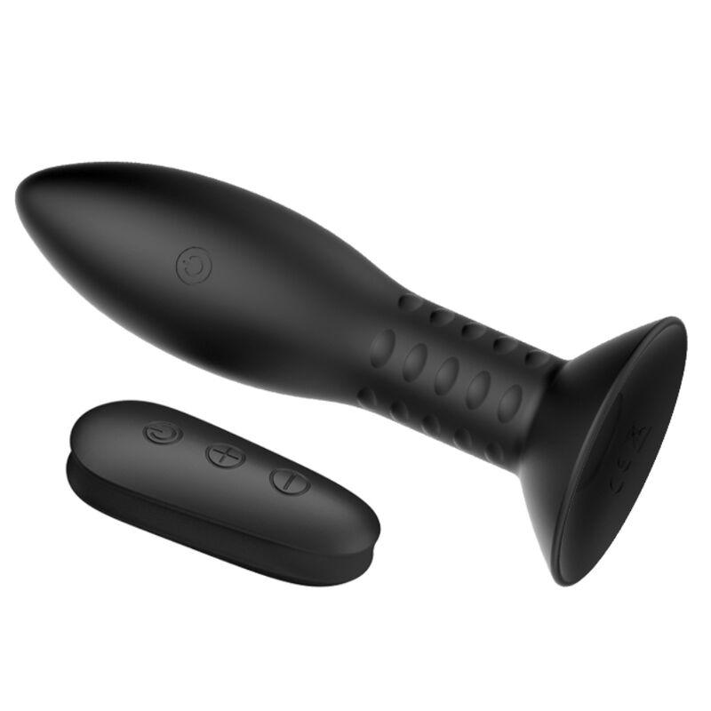 MR PLAY - PLUG CON BOLAS ROTADORAS NEGRO CONTROL REMOTO - Sensuana.es