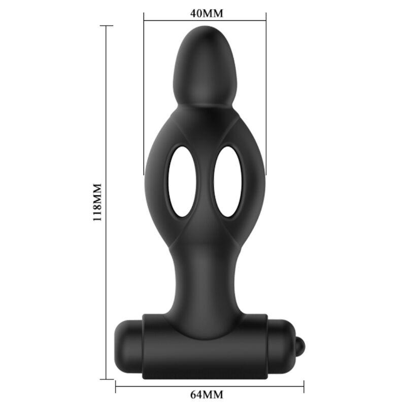 MR PLAY - PLUG ANAL DE SILICONE COM VIBRAÇÃO