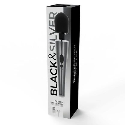 BLACK&SILVER - DEXTER MASSAGE WAND - Sensuana.es