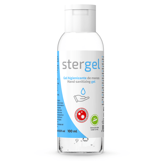 STERGEL - GEL HIDROALCOHÓLICO HIGIENIZANTE DE MANOS ALOE VERA 100ML - Sensuana.es