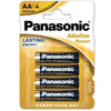 PANASONIC - BRONZE PILA ALCALINA AA LR6 BLISTER*4 - Sensuana.es