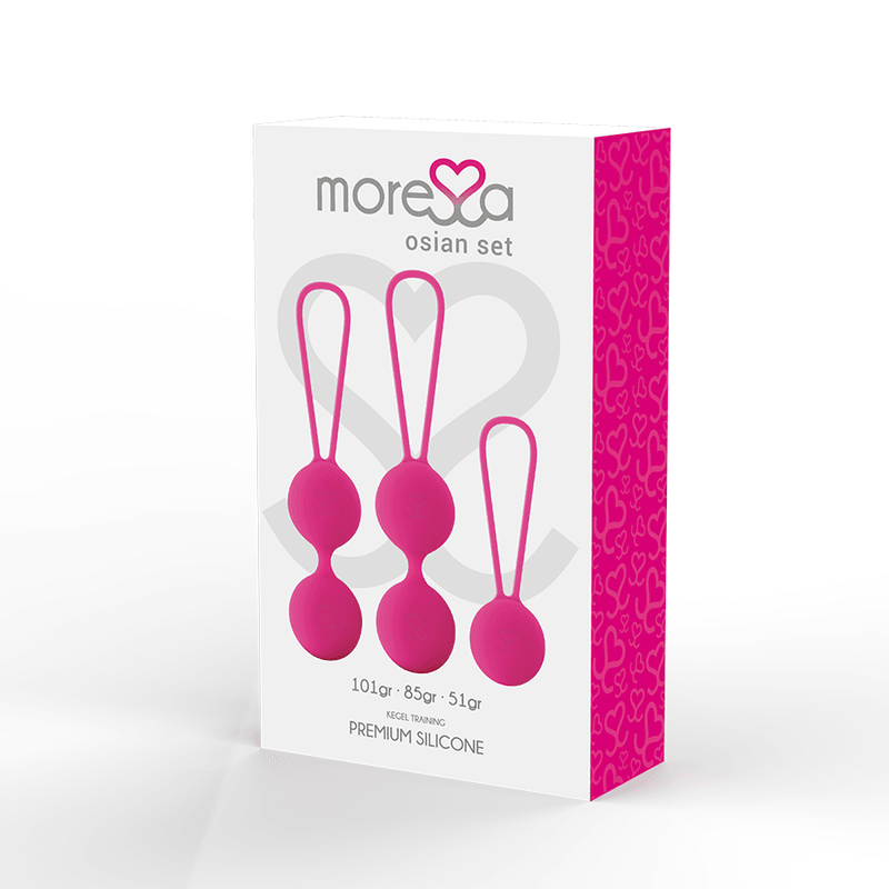 MORESSA - OSIAN SET PREMIUM SILICONA ROSA - Sensuana.es