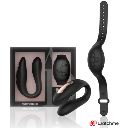 ANNE'S DESIRE - DUAL PLEASURE TECNOLOGÍA WATCHME NEGRO - Sensuana.es