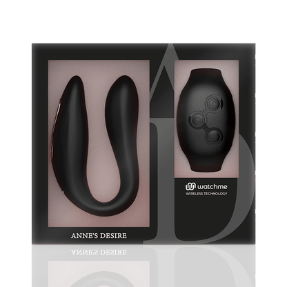 ANNE'S DESIRE - DUAL PLEASURE TECNOLOGÍA WATCHME NEGRO - Sensuana.es