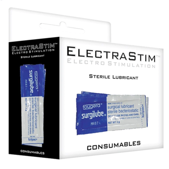 ELECTRASTIM - EMBALAGEM DE LUBRIFICANTE ESTERILIZANTE DE 10 UNIDADES