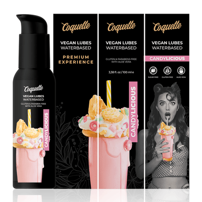 COQUETTE CHIC DESIRE - PREMIUM EXPERIENCE LUBRICANTE VEGANO CANDYLICIOUS 100ML - Sensuana.es