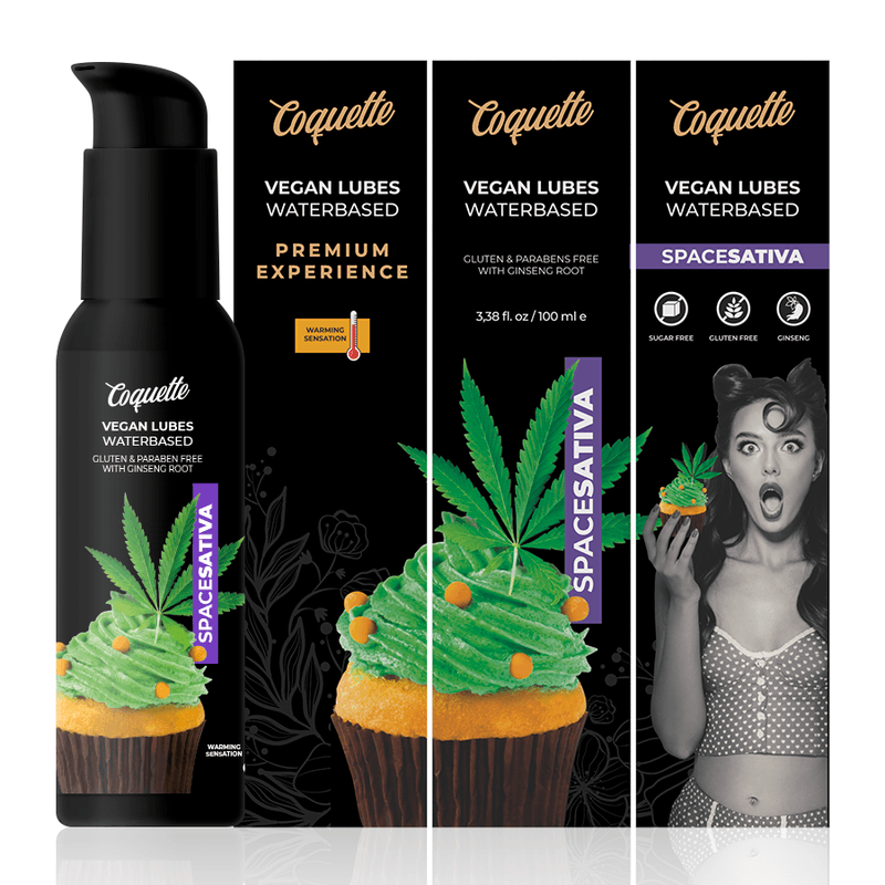 COQUETTE CHIC DESIRE - PREMIUM EXPERIENCE LUBRICANTE VEGANO SPACE SATIVA 100 ML - Sensuana.es