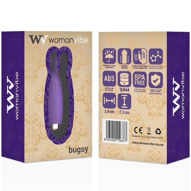 WOMANVIBE - BUGSY ESTIMULADOR RABBIT SILICONA - Sensuana.es