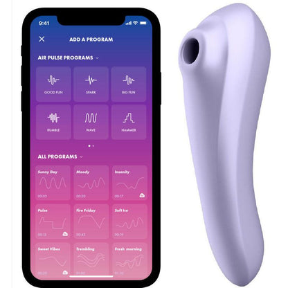 SATISFYER - DUAL PLEASURE AIR PULSE VIOLETA - Sensuana.es