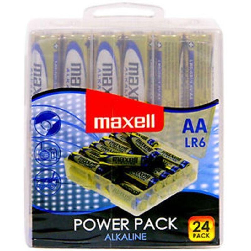 MAXELL - PILHA ALCALINA AA LR6 PACK*24 PILHAS