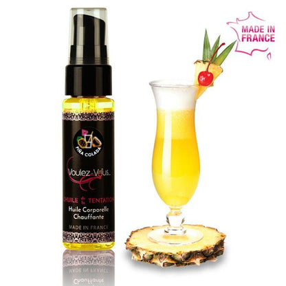 VOULEZ-VOUS - ACEITE EFECTO CALOR - PIÑA COLADA 35 ML - Sensuana.es